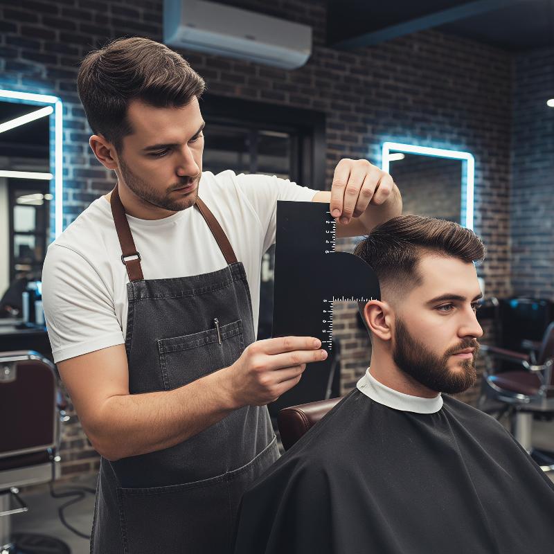 Men'S Grooming Guide - 헤어라인 강화 카드 1개, 수염 라인