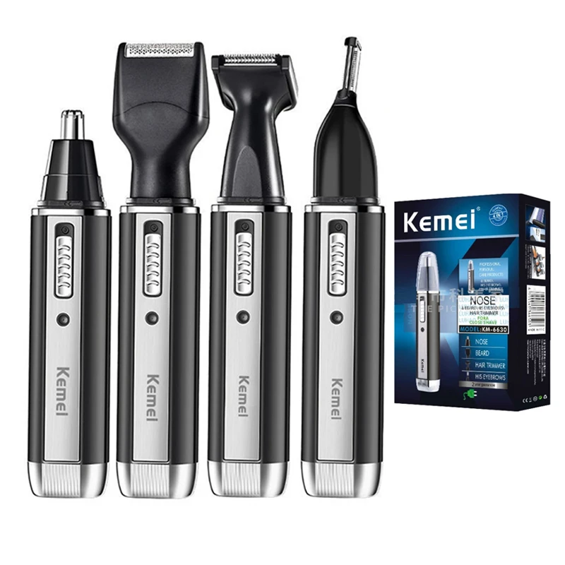 Men'S Grooming Nose And Ear - Kemei 충전식 전기 올인원 헤어 트리머