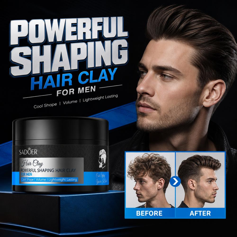 Men'S Grooming Salon - 매트 헤어 스타일링 클레이 강력 고정