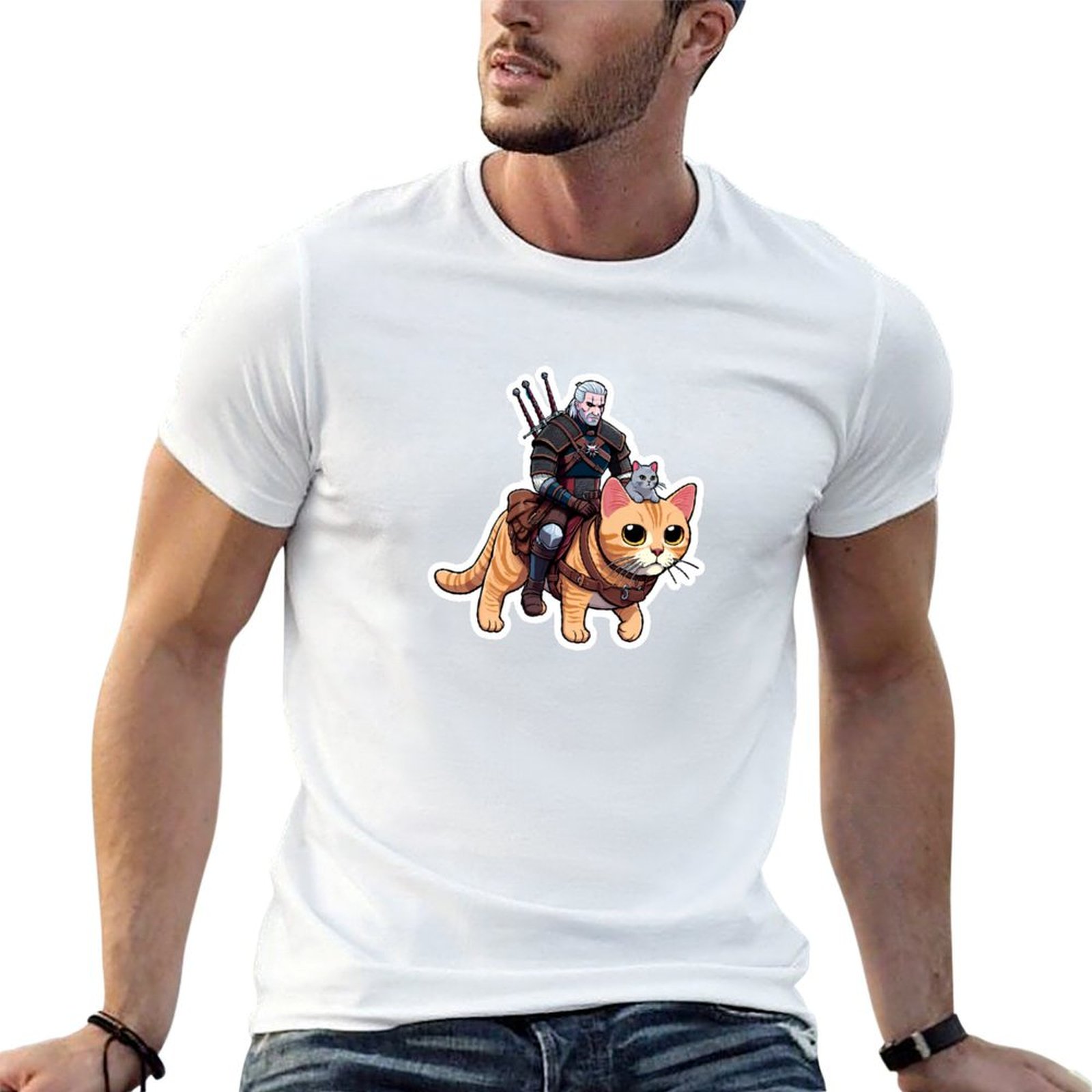 Men'S Grooming Guide - Geralt's Guide to Cat Grooming 티셔츠