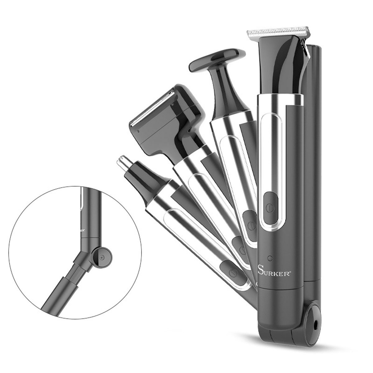 Men'S Grooming Nose And Ear - 남성용 서커 4-in-1 면도기 그루밍 키트,