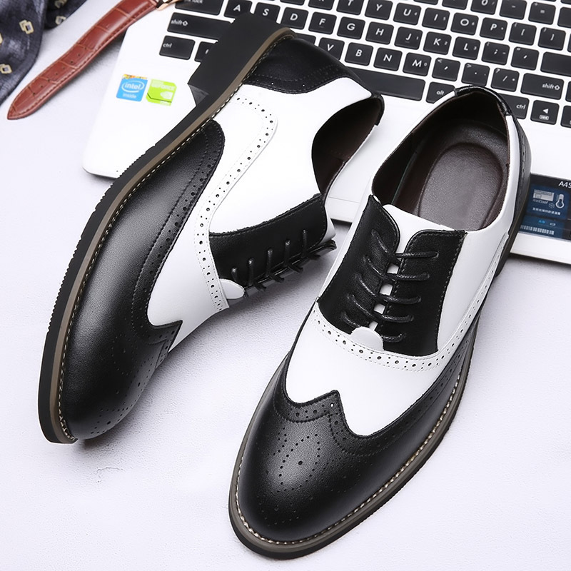 Men'S Grooming Oxford - 남성용 진짜 가죽 패션 신랑 웨딩