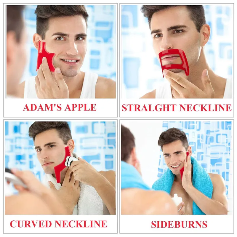 2/4Pcs 남자의 수염 빗 헤어 트리머 플라스틱 남자 - Men'S Grooming Salon 리뷰 및 가격