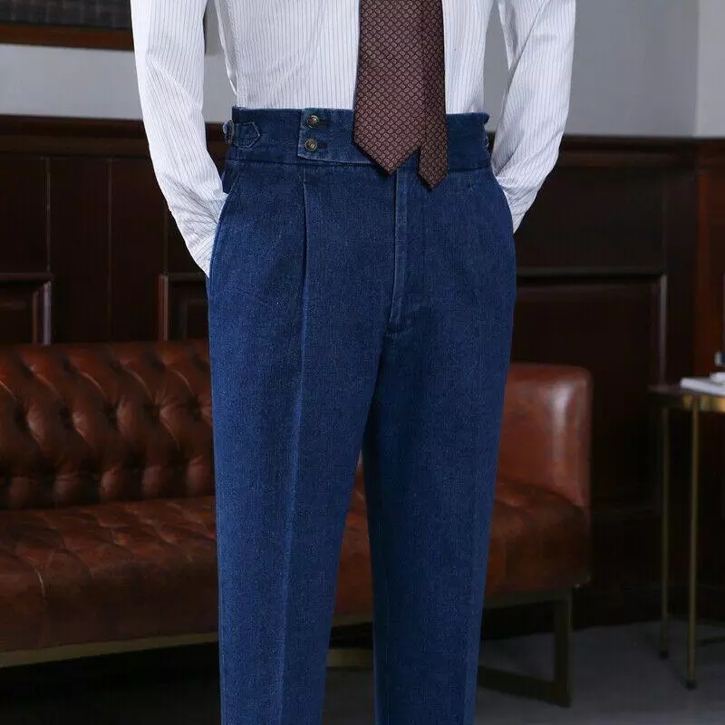 캐주얼 블루 데님 옥스포드 남성 정장 의상 옴므 패션  - Men'S Grooming Oxford 리뷰 및 가격