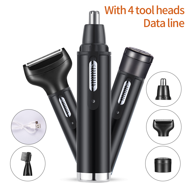 남성용 무통증 충전식 눈썹/귀/코털/수염 트리머 4 i - Electric Shaver Rotary 리뷰 및 가격