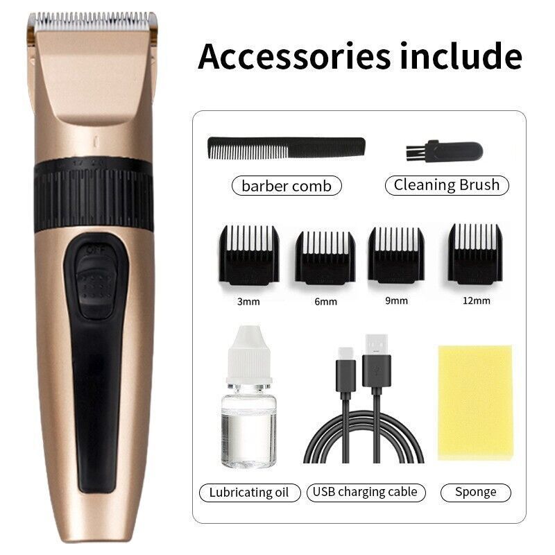전문가용 무선 헤어 클리퍼 트리머 키트, 4개 부착물( - Men'S Grooming Salon 리뷰 및 가격