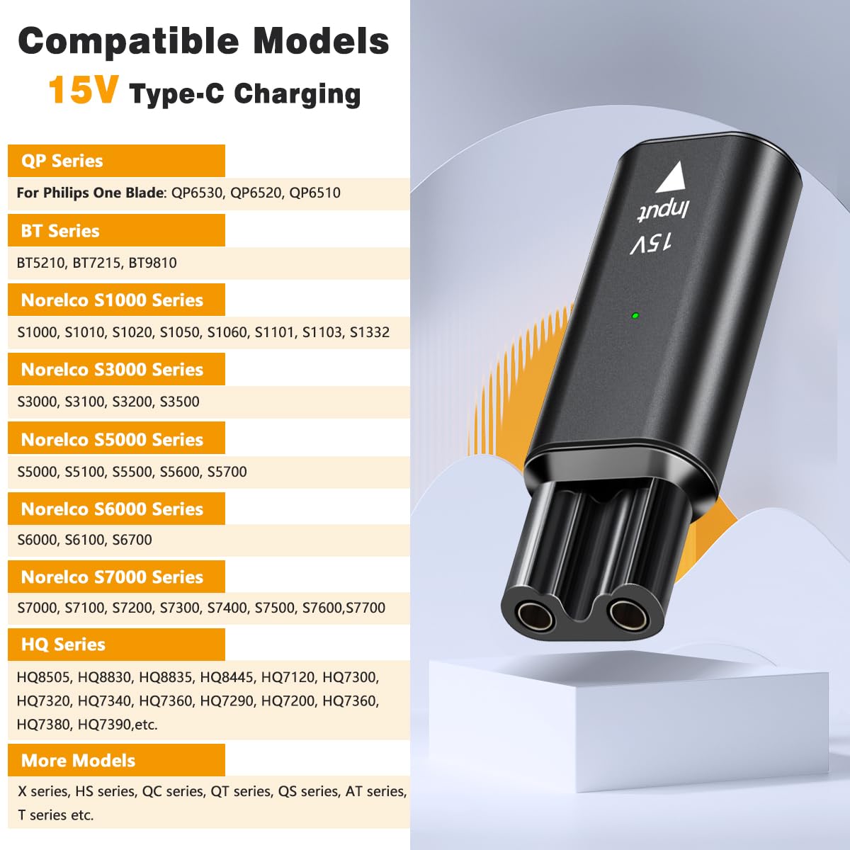 Brangdy 15V HQ8505 Type-C 면도기  - Electric Shaver Rotary 리뷰 및 가격