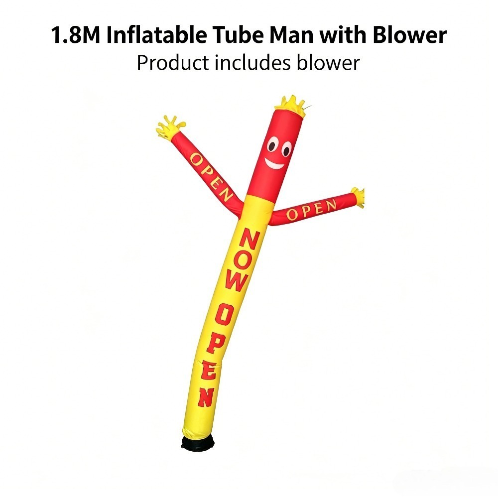 1.8M 풍선 춤추는 튜브맨(블로워 포함), 오픈 간판 - Men'S Grooming House 리뷰 및 가격