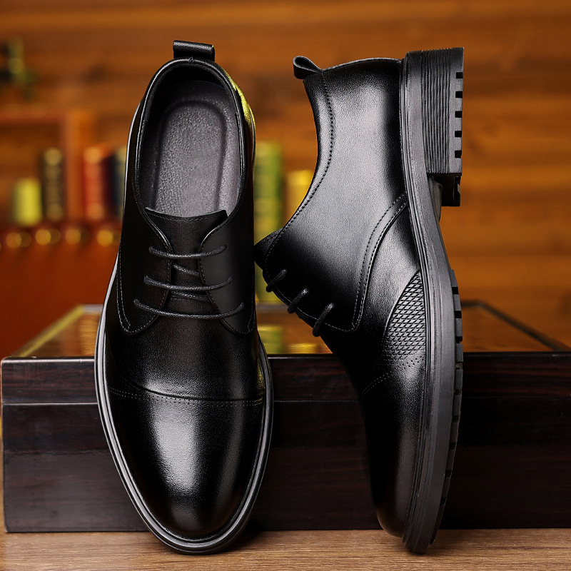 남성용 블랙 천연 가죽 텍스처드 레이스업 청키 솔 옥스 - Men'S Grooming Oxford 리뷰 및 가격