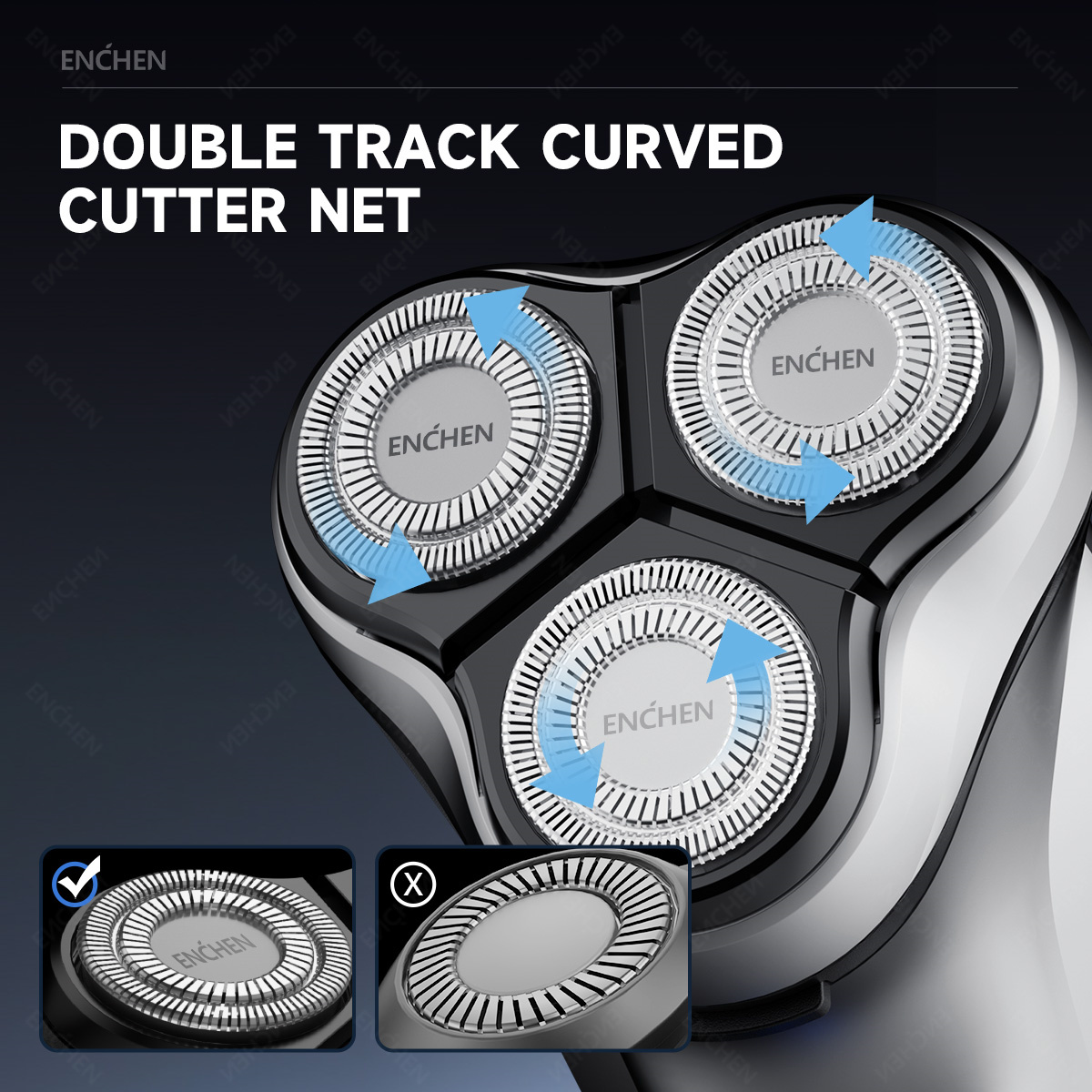 ENCHEN 블랙스톤 교체용 전기 면도기 헤드 BR-1 - Electric Shaver Rotary 리뷰 및 가격