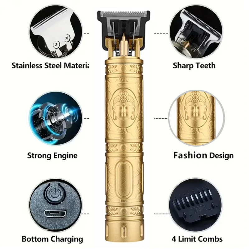 남성용 무선 T9 헤어 트리머 USB 고속 충전 전기  - Electric Shaver Rotary 리뷰 및 가격