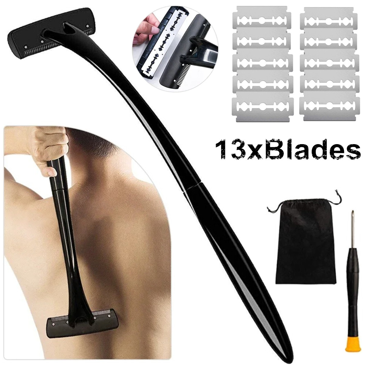 남성용 긴 손잡이 등 헤어 제거기, 확장형 손잡이가 있 - Men'S Grooming Hair Removal 리뷰 및 가격